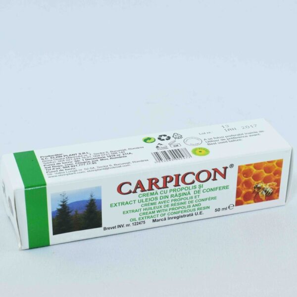 Crema Carpicon Cu Propolis Si Rasina Conifere Elzin Plant 50ml
