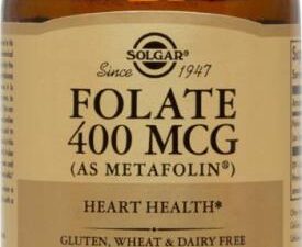 Folate (AS Metafolin) 400mg (Acid Folic) Solgar 50tb